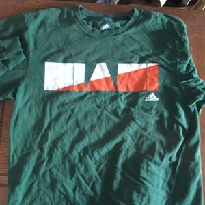 Adidas University of Miami long sleeve